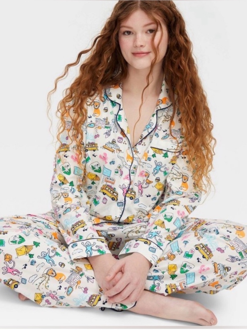 Roller Rabbit Roadtrip women’s size XS Pajama Set new